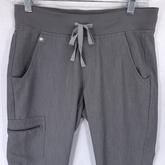 FIGS Zamora Jogger Scrub Pants Womens XS Gray Classic Fit 6 Pocket Lightweight - Picture 2 of 14